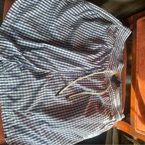 Polo Blue Gingham Men's Swim trunks